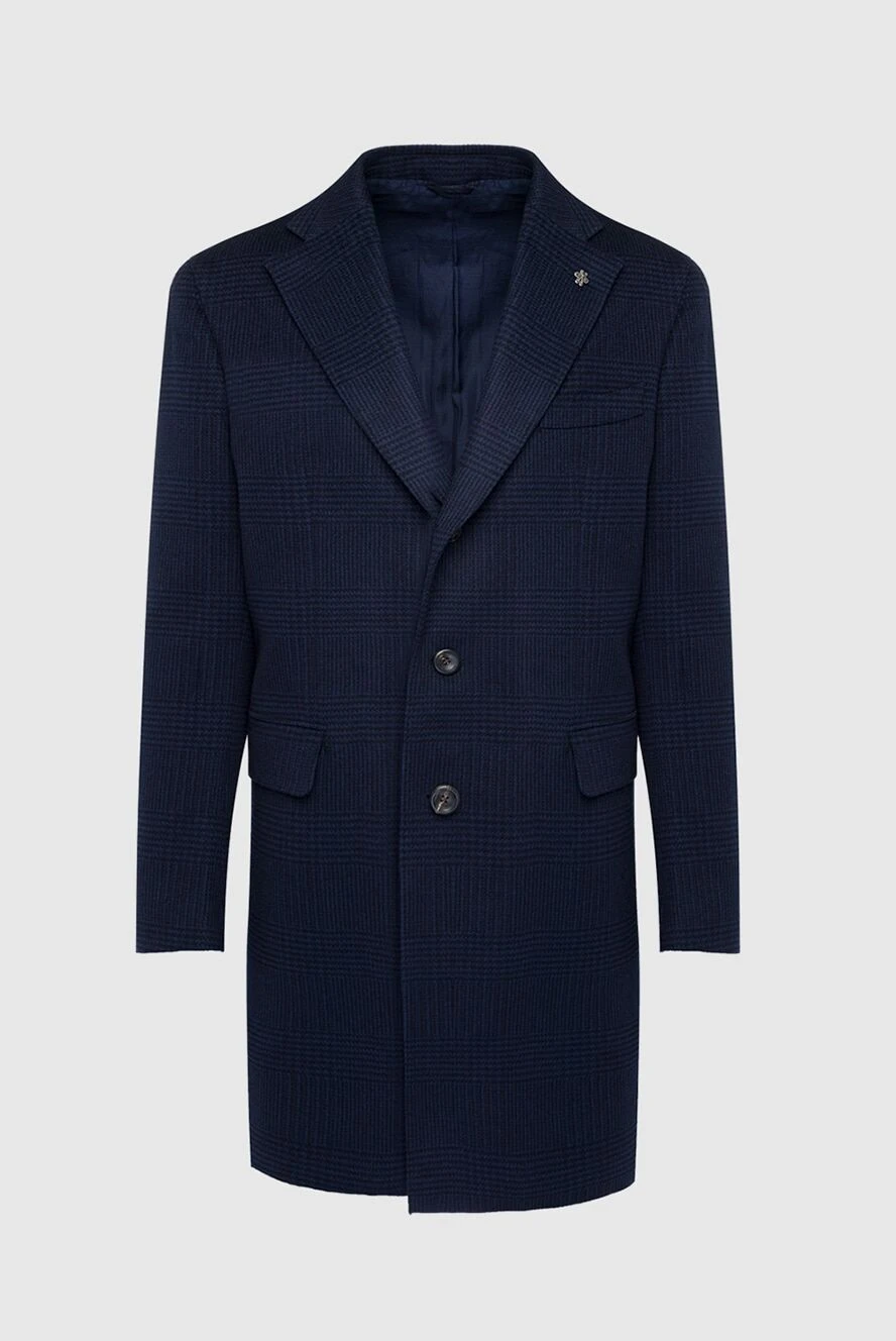 Lubiam man wool and cashmere coat blue for men купить с ценами и фото 162749 - photo 1