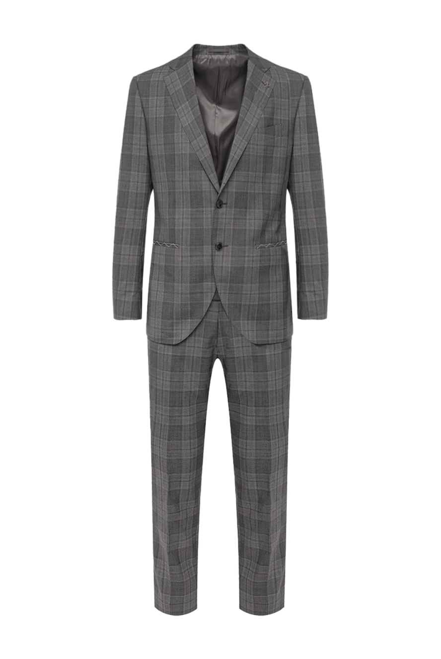 Lubiam серый костюм из шерстяной ткани в клетку принц уэльский
162759 - фото 1