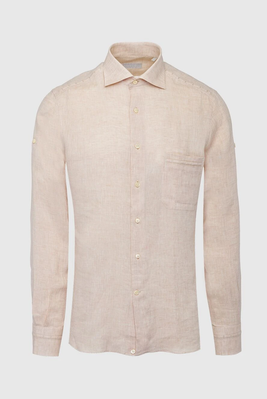 Stefano Ricci beige linen shirt for men 162790 - photo 1