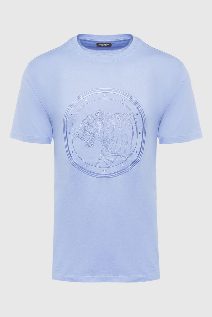 Stefano Ricci t-shirt made of cotton and modal purple for men 162842 - photo 1