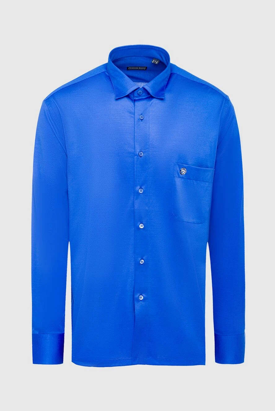 Stefano Ricci blue cotton shirt for men 162880 - photo 1