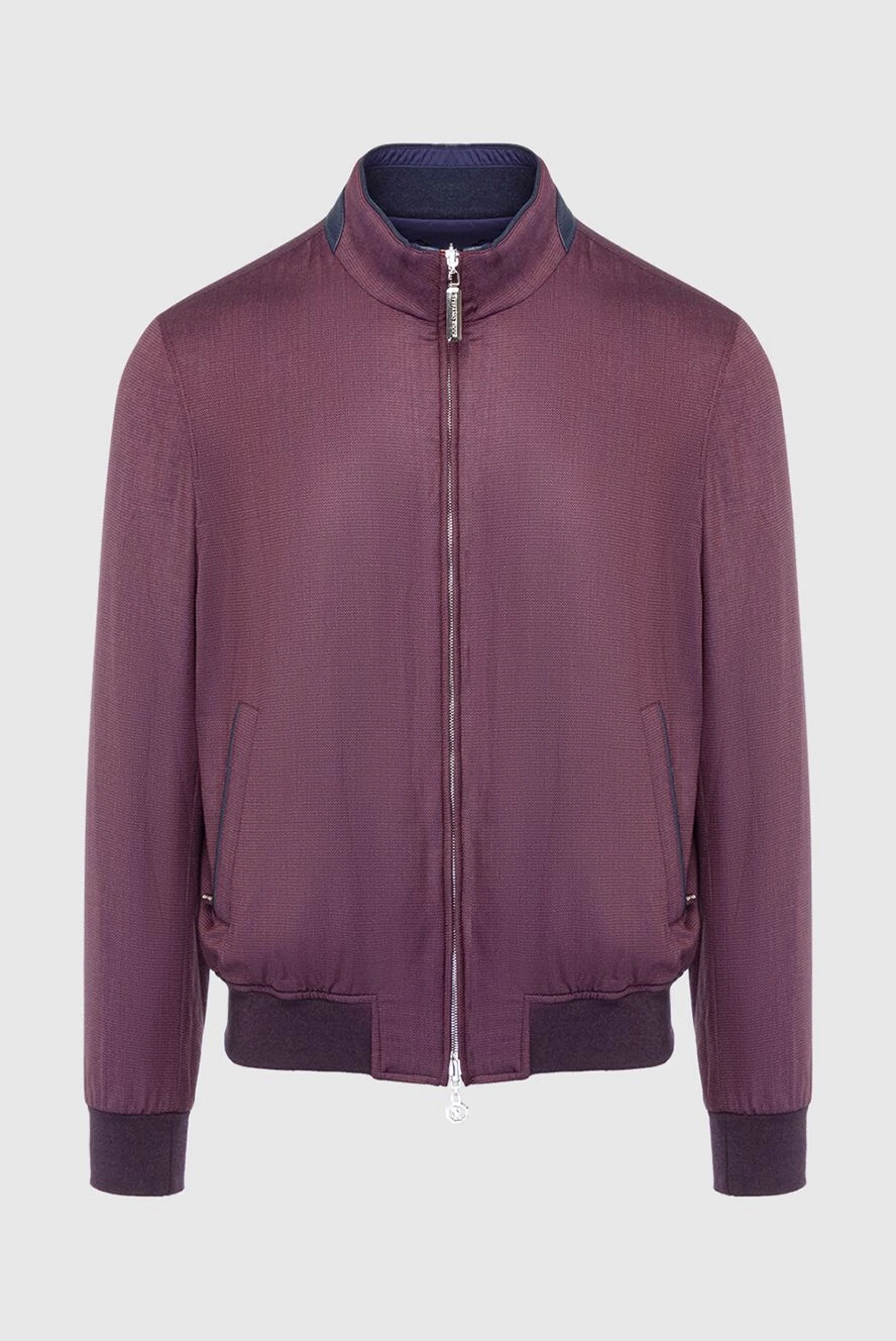 Stefano Ricci куртка из шерсти бордовая мужская 162917 - фото 1