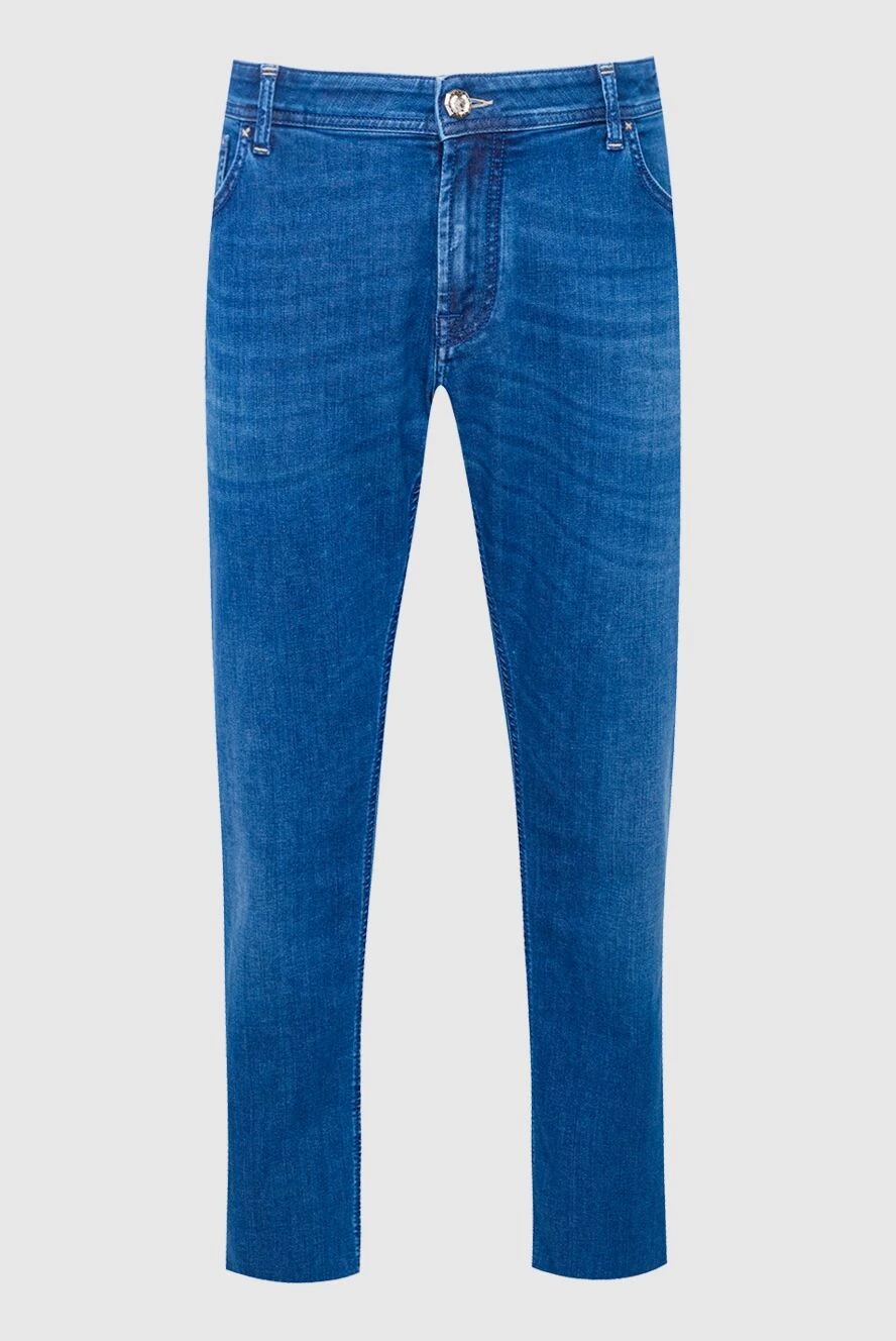 Stefano Ricci аздап өңі кеткен ашық көк түсті тік джинсы шалбар. 162926 - фото 1