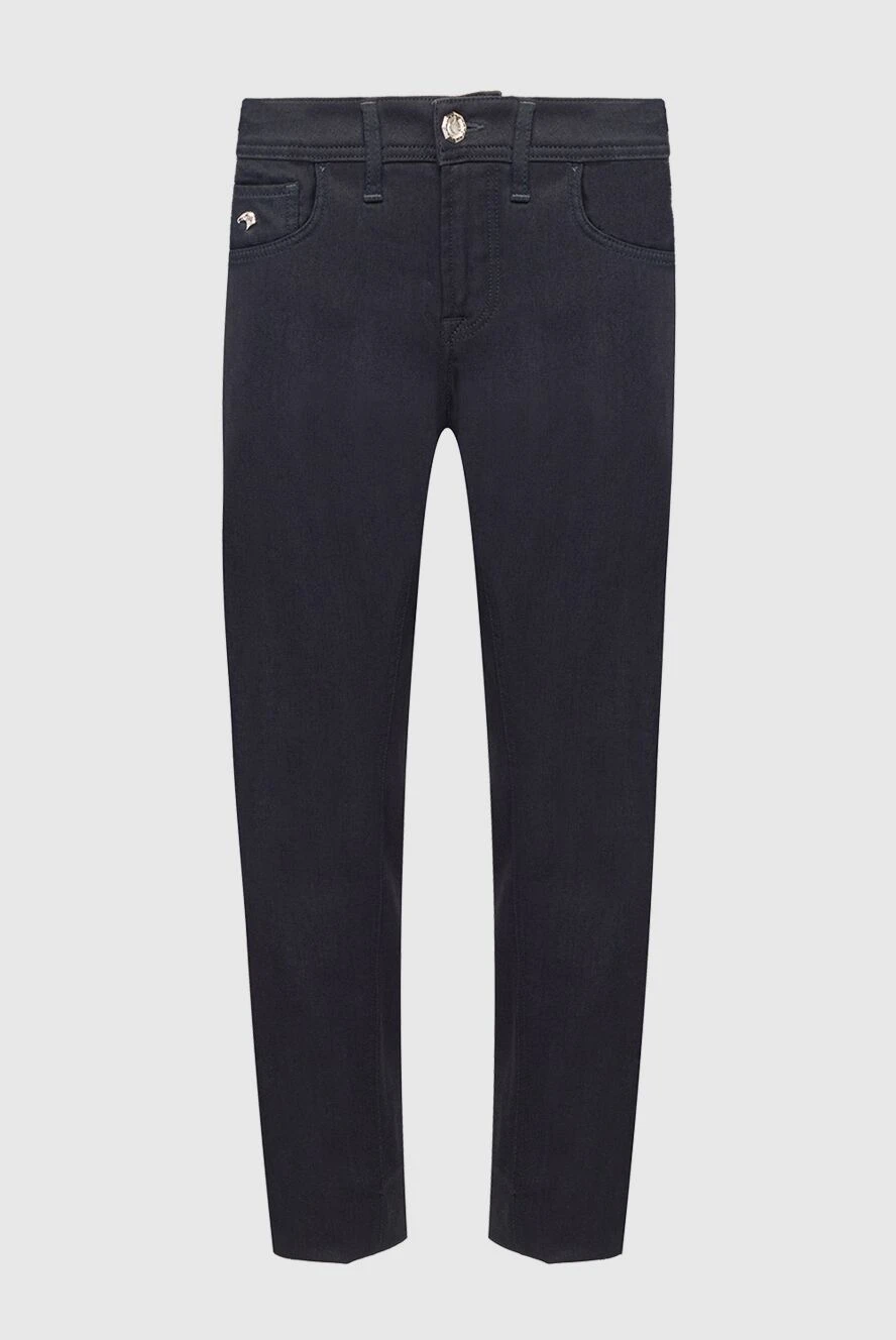 Stefano Ricci джинсы классические темные с фирменной отделкой 162927 - фото 1