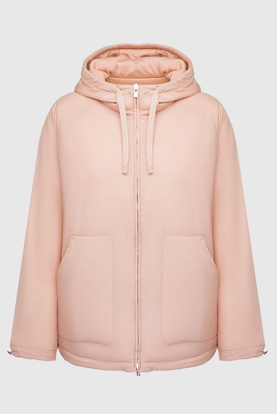 Loro Piana woman women's pink polyamide cashmere down jacket купить с ценами и фото 163016 - photo 1