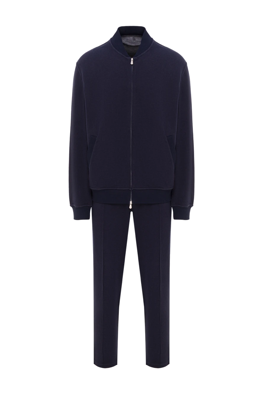 Brunello Cucinelli комфортный спортивный костюм прямого кроя темно синего цвета
163059 - фото 1