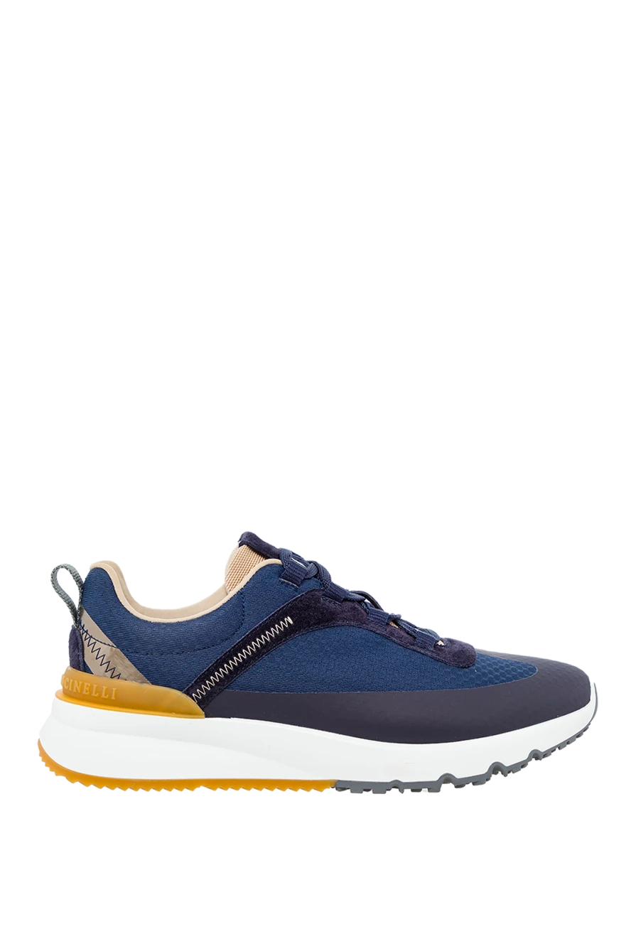 Brunello Cucinelli кроссовки синие мужские 163070 - фото 1