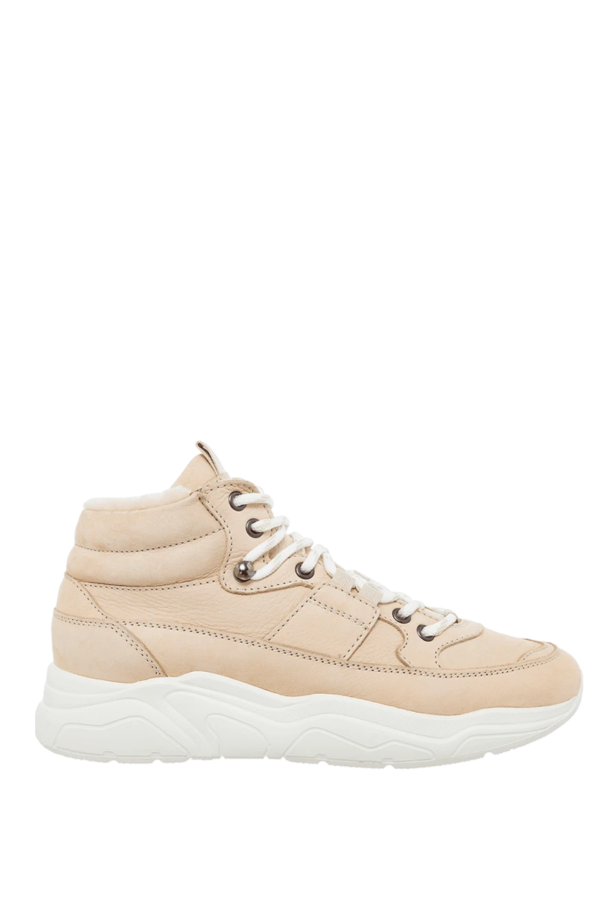 Doucal`s woman beige leather sneakers for women купить с ценами и фото 163147 - photo 1