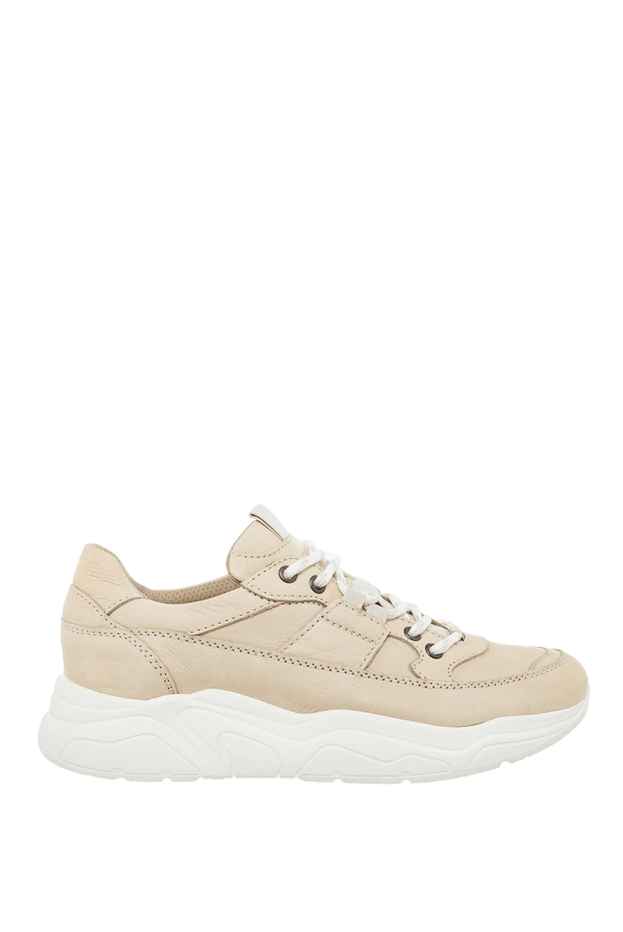 Doucal`s woman beige leather sneakers for women купить с ценами и фото 163148 - photo 1