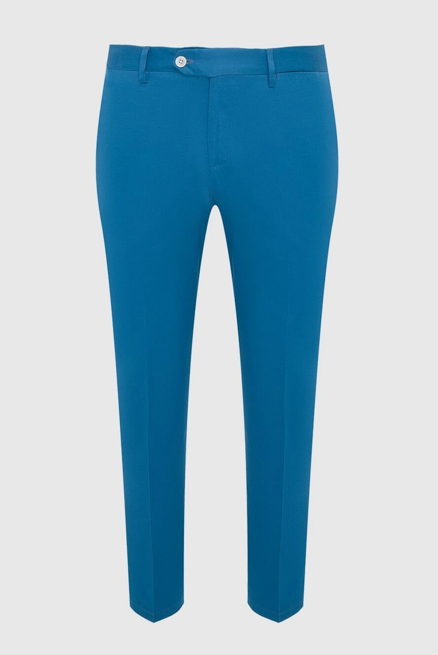 Cesare di Napoli man blue trousers for men купить с ценами и фото 163247 - photo 1