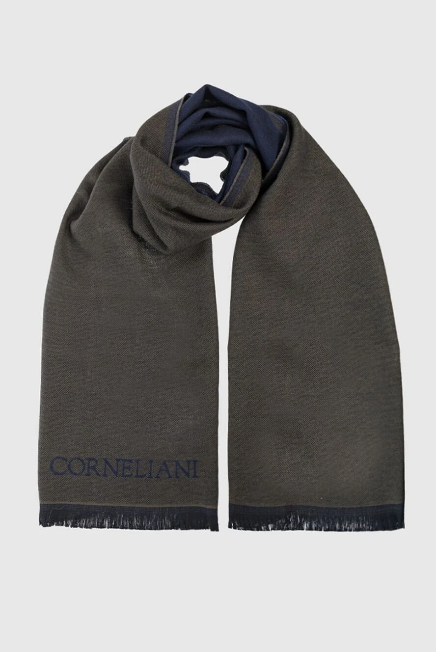 Corneliani man wool scarf green for men купить с ценами и фото 163341 - photo 1