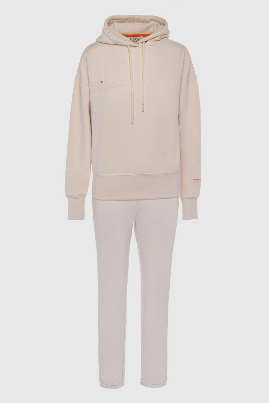 Gertrude костюм прогулочный из хлопка и полиэстера бежевый женский 163596 - фото 1