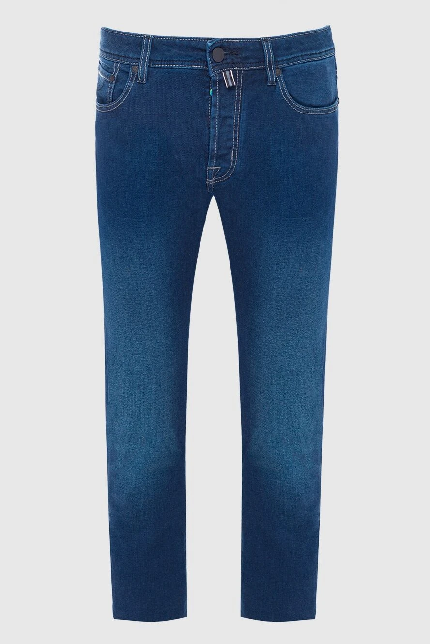 Jacob Cohen man blue cotton jeans for men купить с ценами и фото 163609 - photo 1