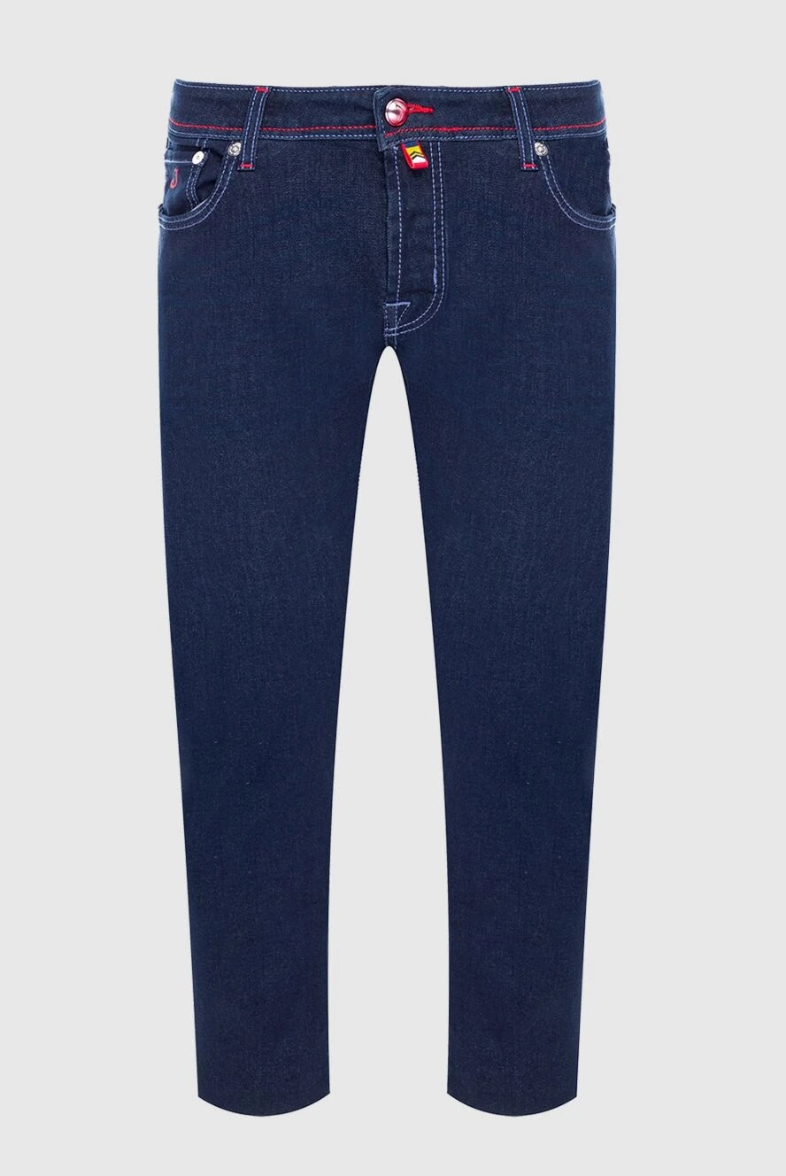 Jacob Cohen man blue cotton jeans for men купить с ценами и фото 163610 - photo 1