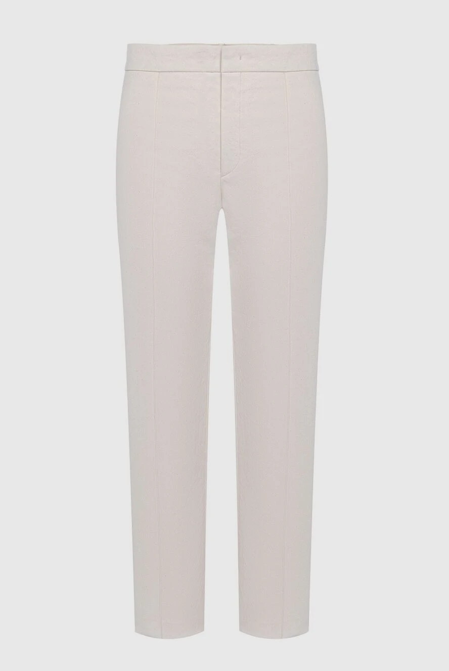 Isabel Marant woman white cotton and viscose trousers for women купить с ценами и фото 163666 - photo 1