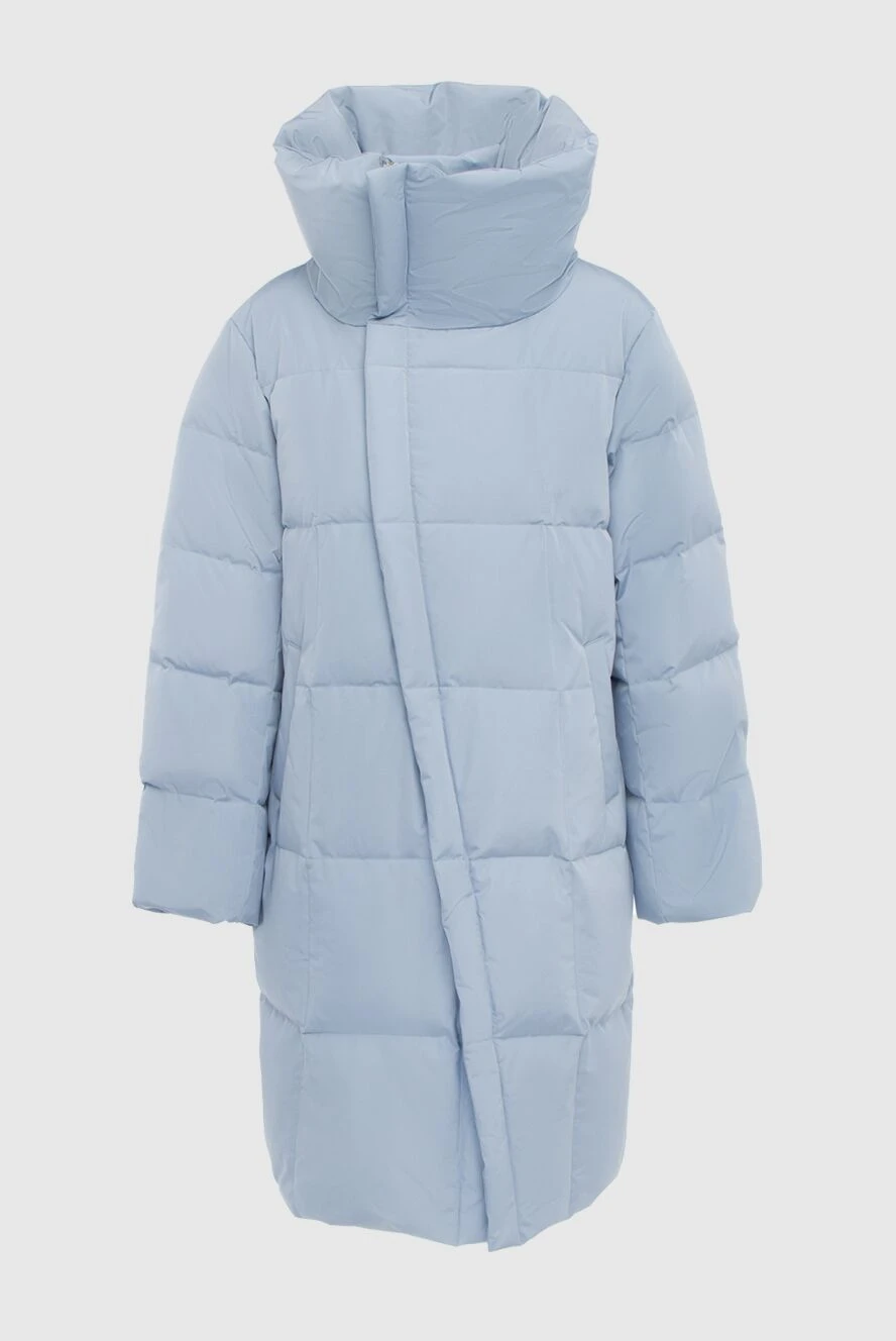 Nicole Benisti an elongated light blue down jacket with a voluminous collar and an asymmetrical fastening 163692 - photo 1