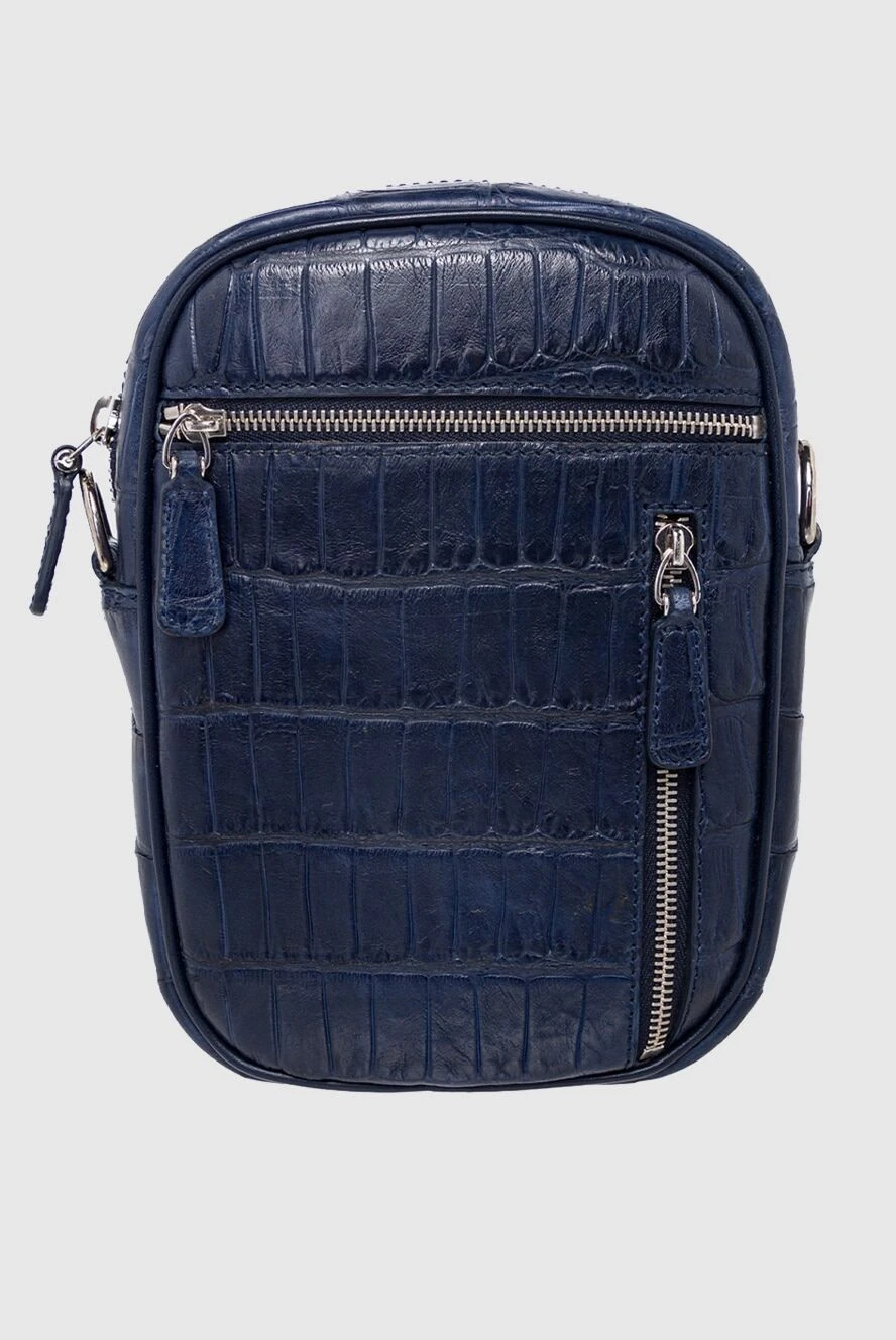 Tardini man blue alligator shoulder bag for men купить с ценами и фото 163706 - photo 1