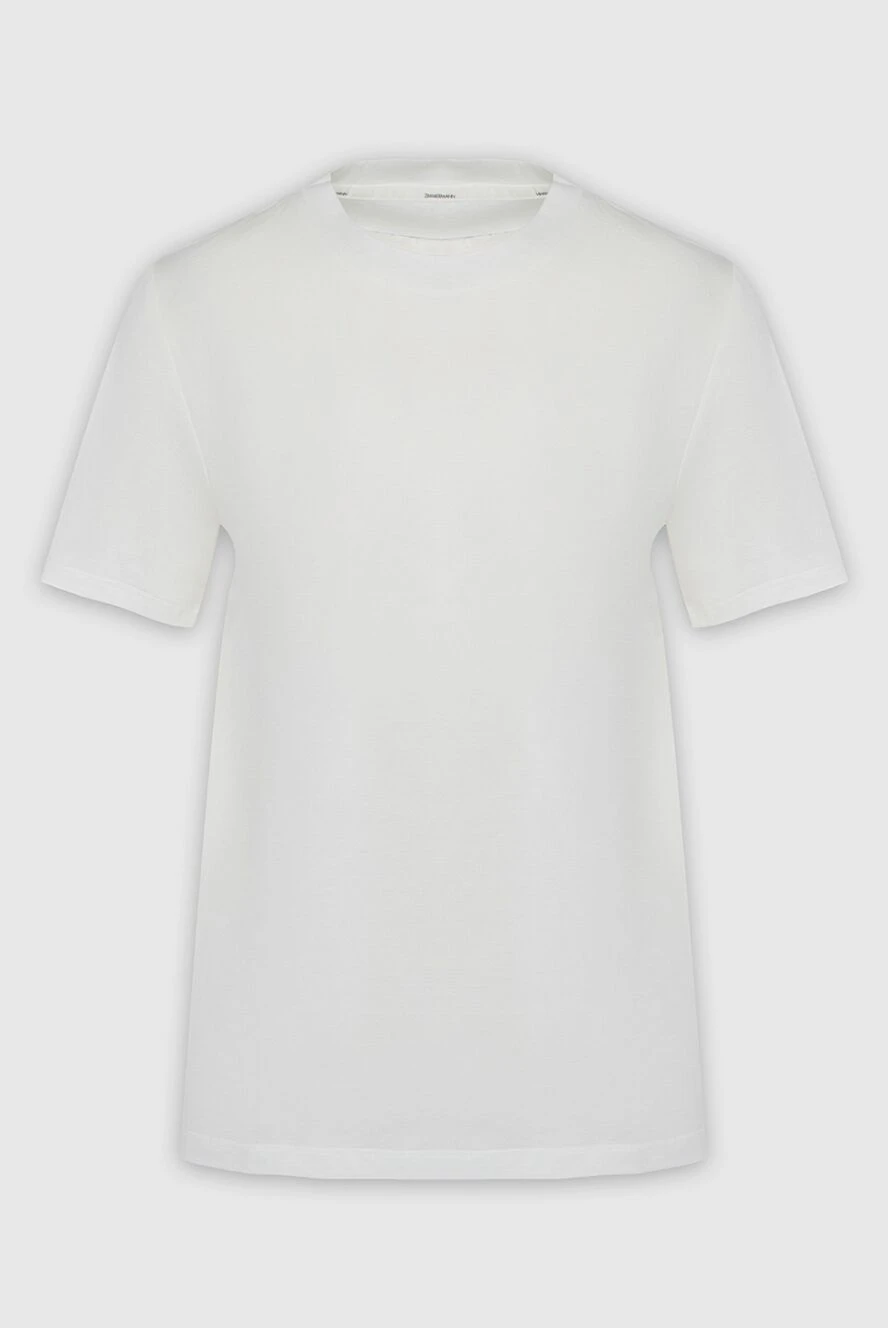 Zimmermann белая футболка из мягкого хлопка с круглым вырезом и прямым силуэтом
163788 - фото 1
