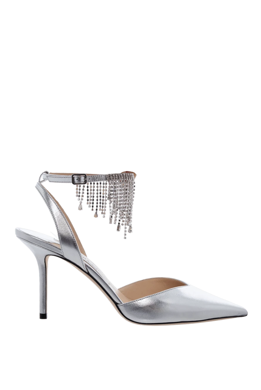 Jimmy Choo woman gray leather sandals for women купить с ценами и фото 163898 - photo 1