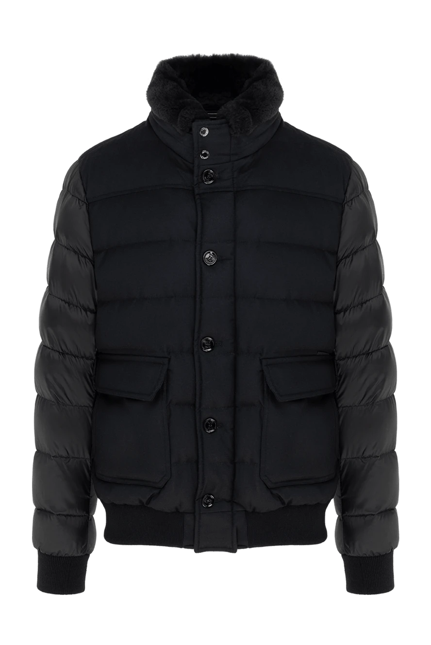 Moorer man black wool jacket for men купить с ценами и фото 163942 - photo 1