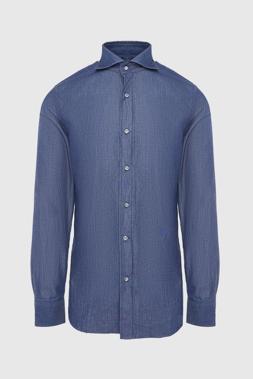 Jacob Cohen man blue cotton shirt for men купить с ценами и фото 163975 - photo 1