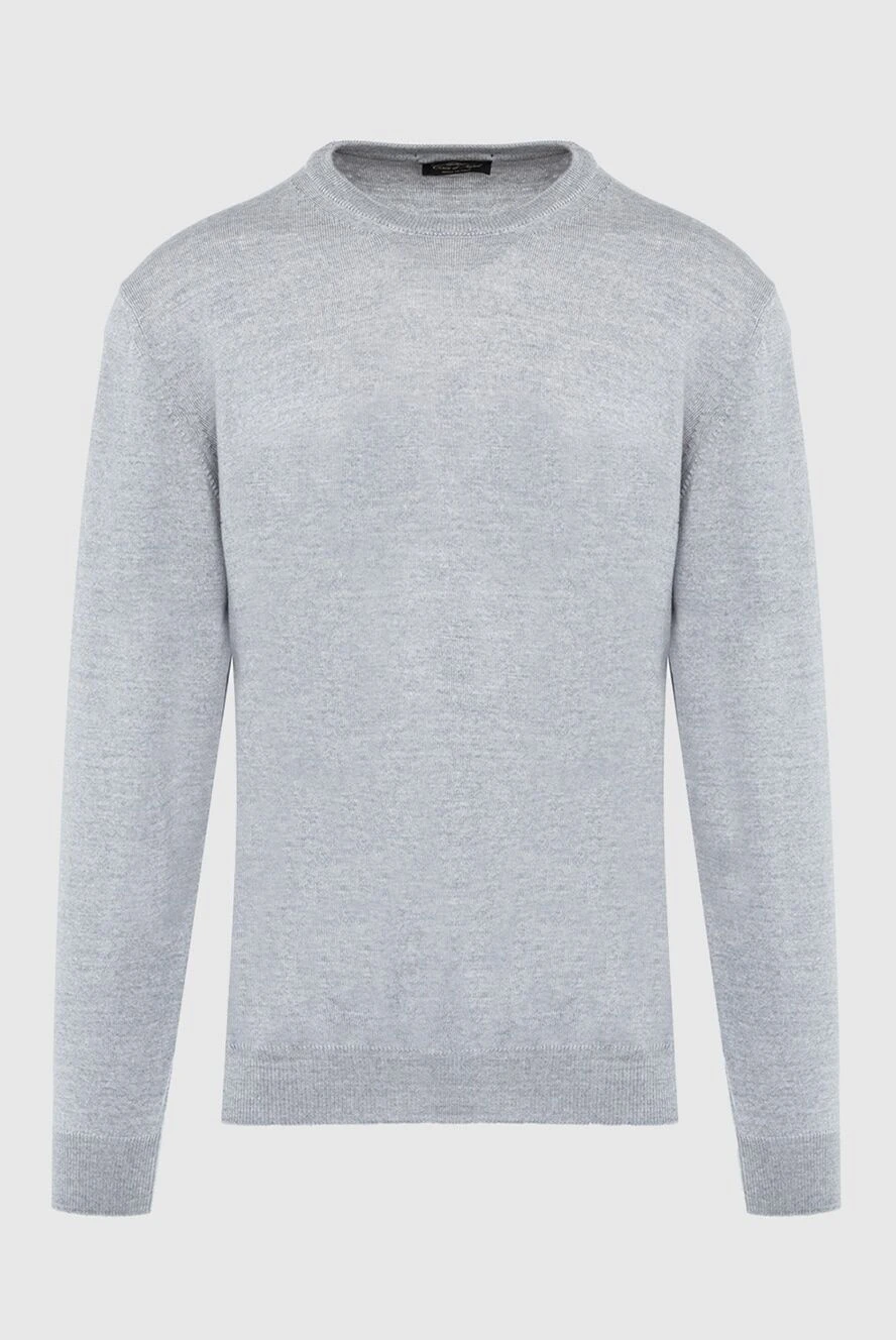 Cesare di Napoli man wool jumper gray for men купить с ценами и фото 164004 - photo 1