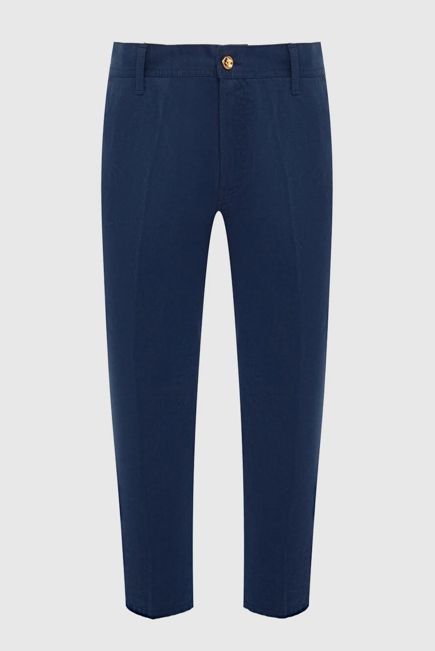 Stefano Ricci джинсы из хлопка и эластана синие мужские 164101 - фото 1