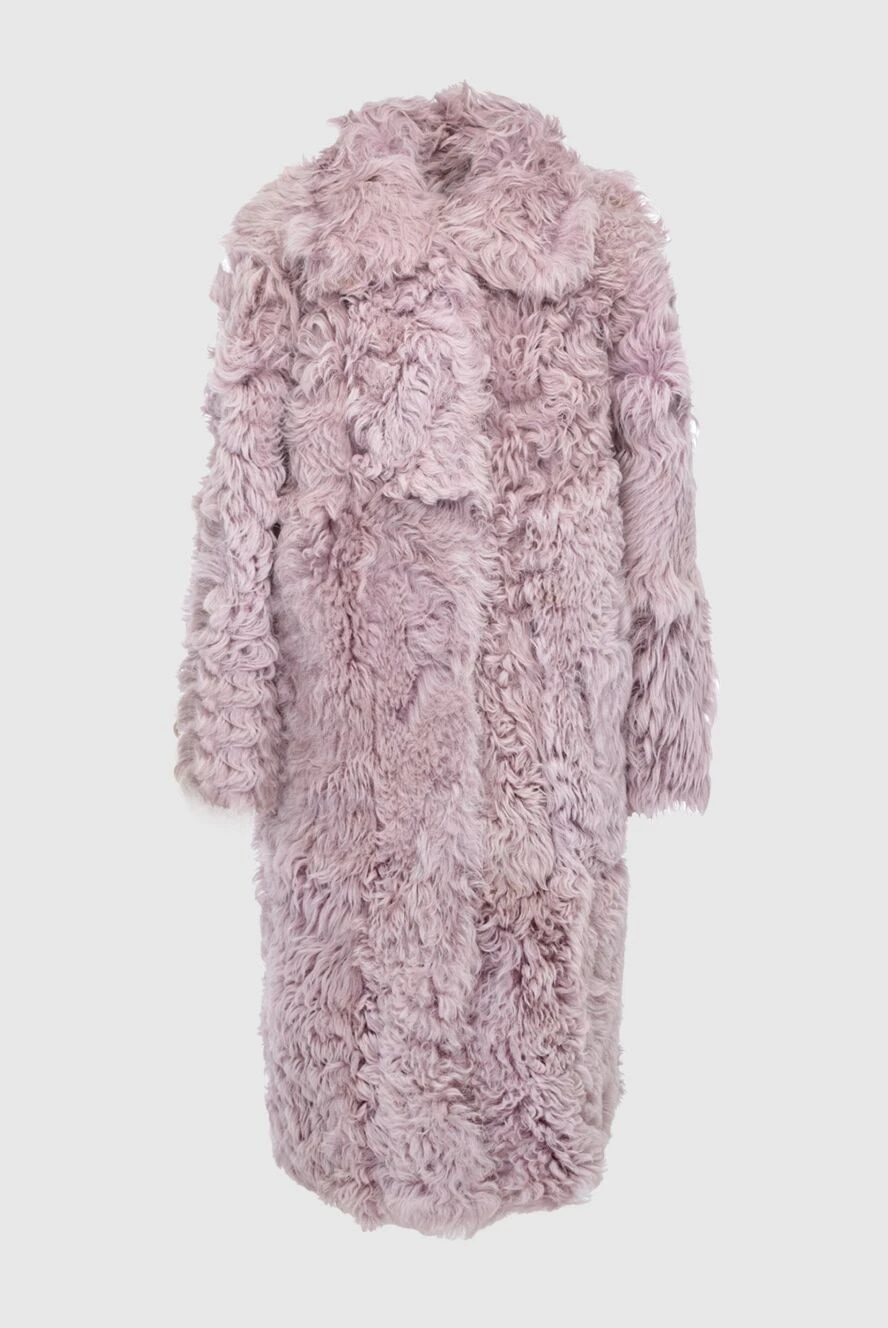 Fleur de Paris woman women's pink natural fur coat купить с ценами и фото 164129 - photo 1