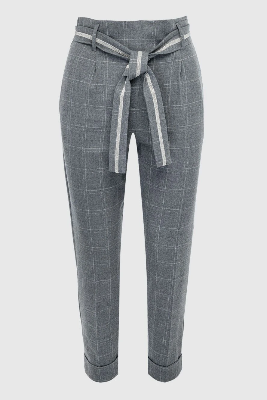 D.Exterior woman gray wool trousers for women купить с ценами и фото 164165 - photo 1