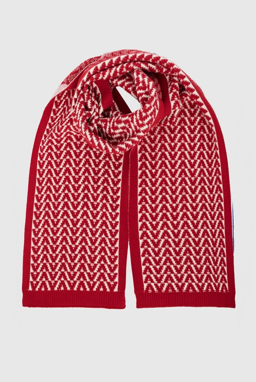 Valentino woman red wool and cashmere scarf for women купить с ценами и фото 164195 - photo 1