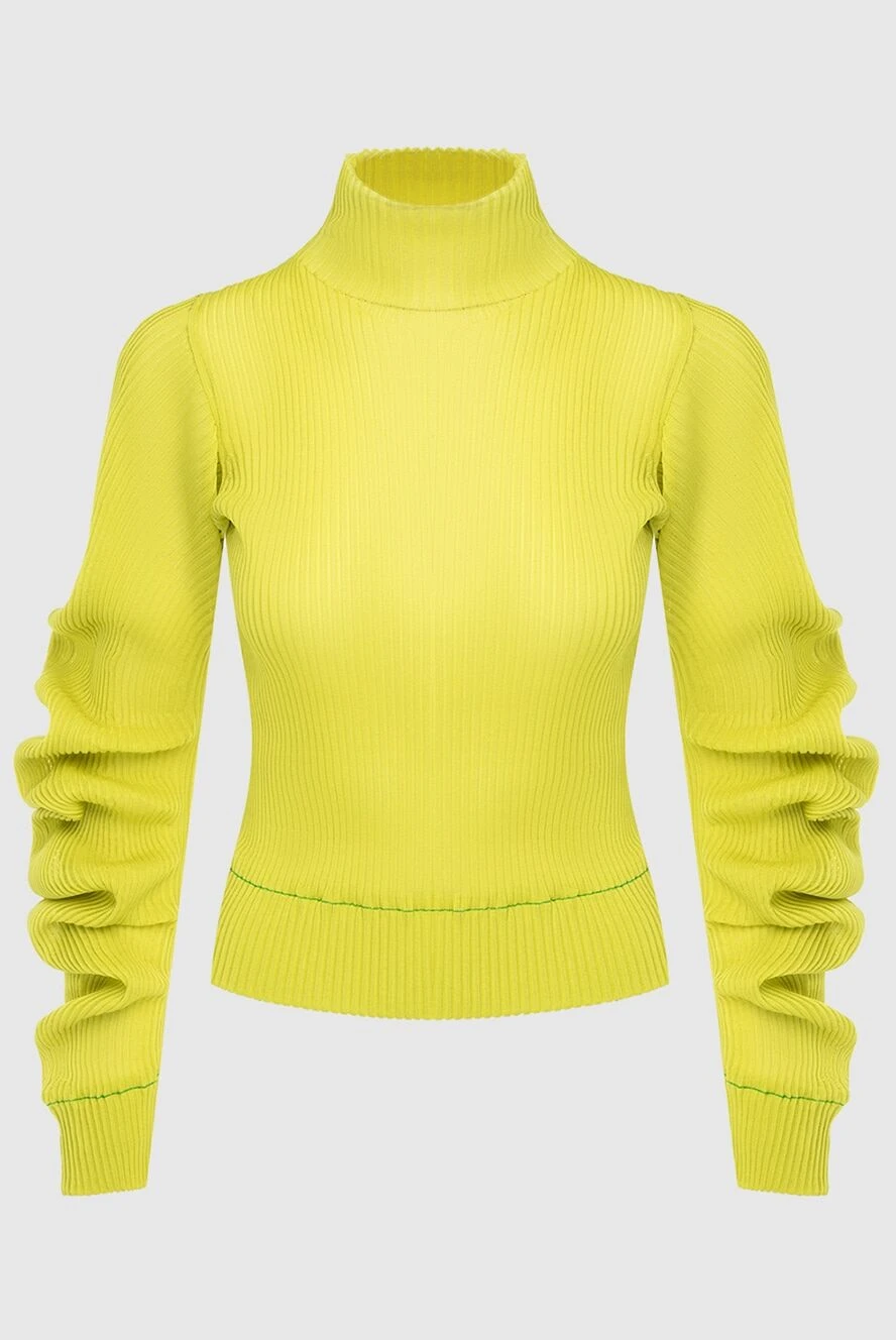 Bottega Veneta woman yellow silk jumper for women купить с ценами и фото 164214 - photo 1