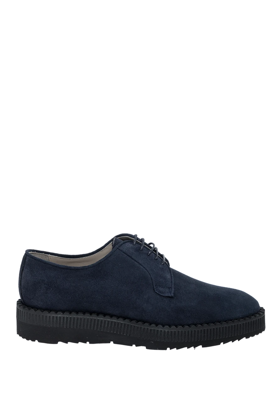 Kiton man blue suede men's shoes купить с ценами и фото 164230 - photo 1