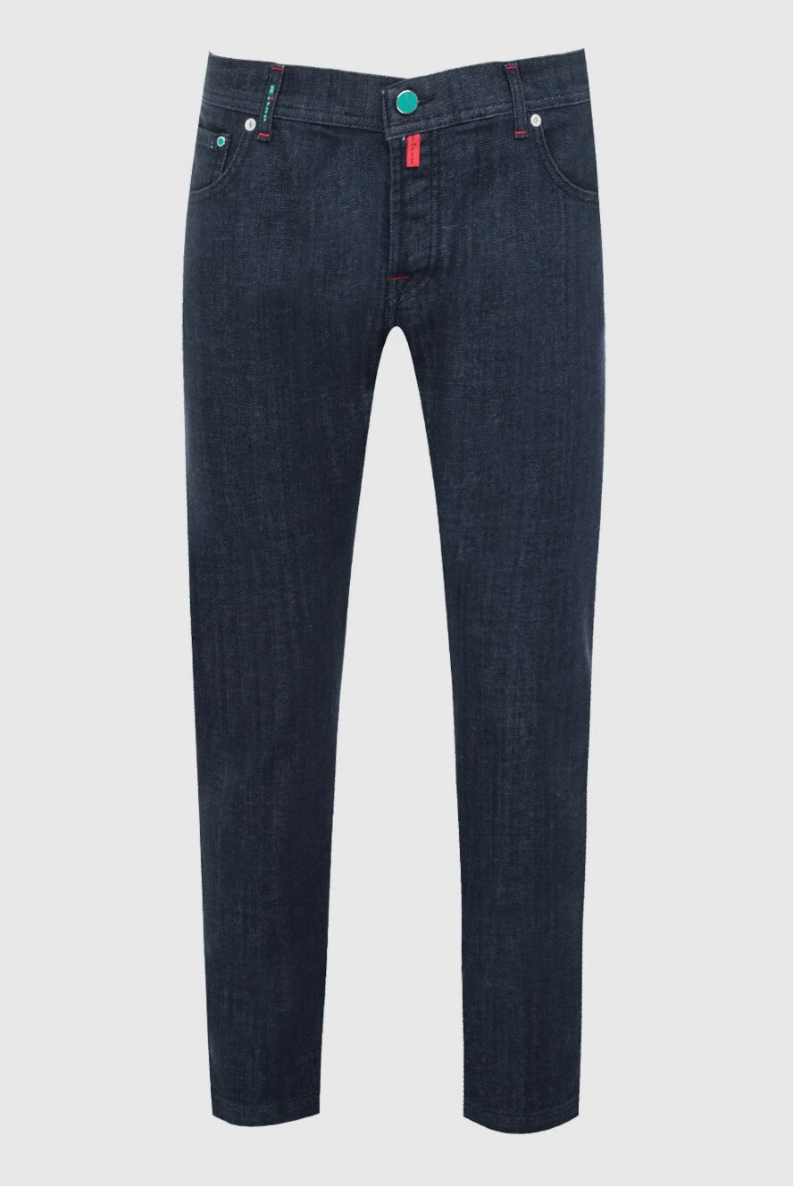 Kiton man blue cotton jeans for men купить с ценами и фото 164232 - photo 1