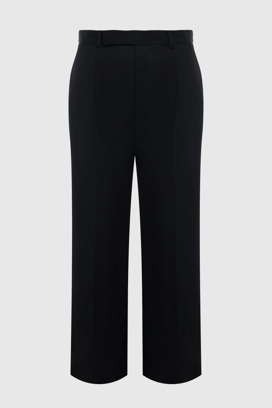 Saint Laurent woman black woolen trousers for women купить с ценами и фото 164245 - photo 1