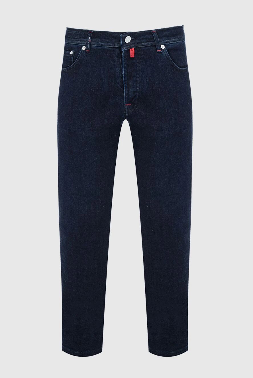 Kiton man blue cotton jeans for men купить с ценами и фото 164253 - photo 1