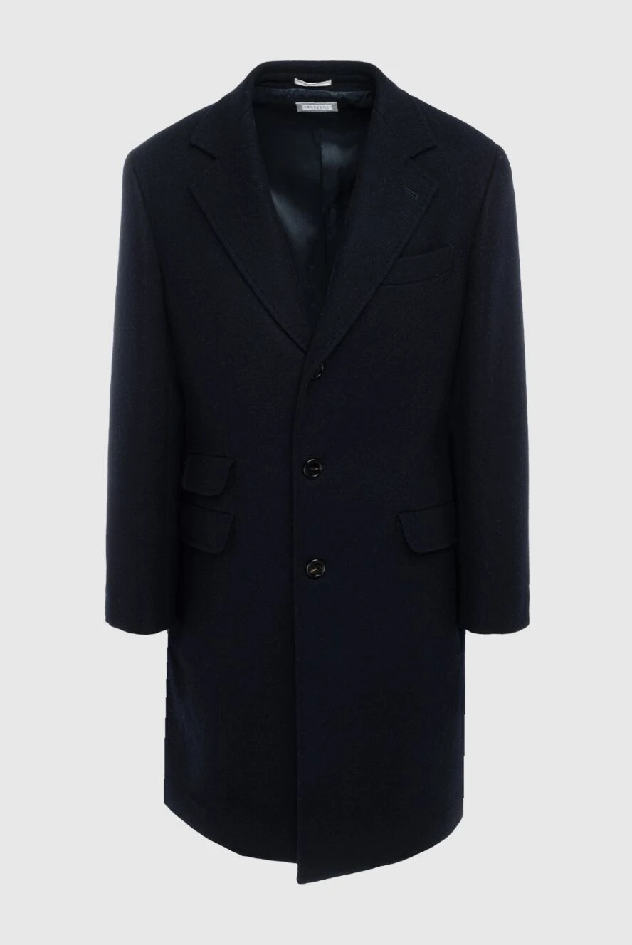 Brunello Cucinelli man blue wool coat for men купить с ценами и фото 164300 - photo 1