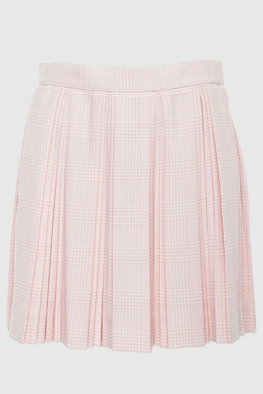 Balmain woman pink polyester and wool skirt for women купить с ценами и фото 164334 - photo 1