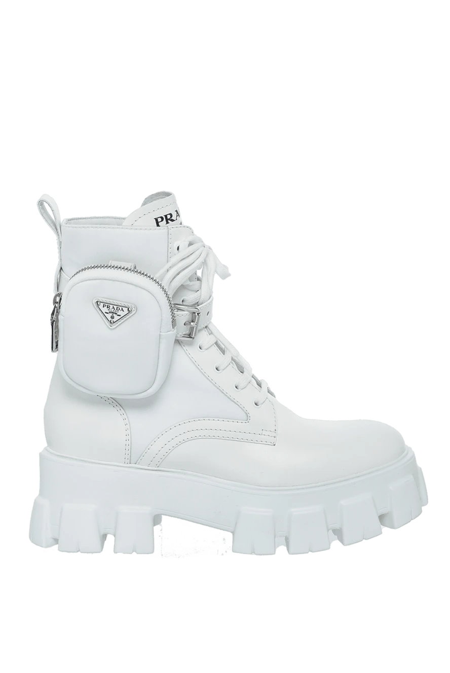 Prada woman white leather boots for women купить с ценами и фото 164342 - photo 1