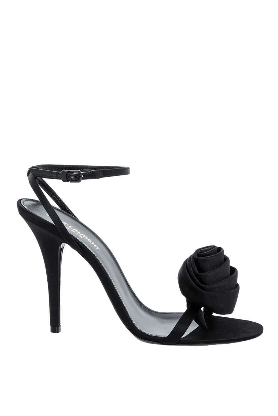 Saint Laurent woman black leather sandals for women купить с ценами и фото 164355 - photo 1