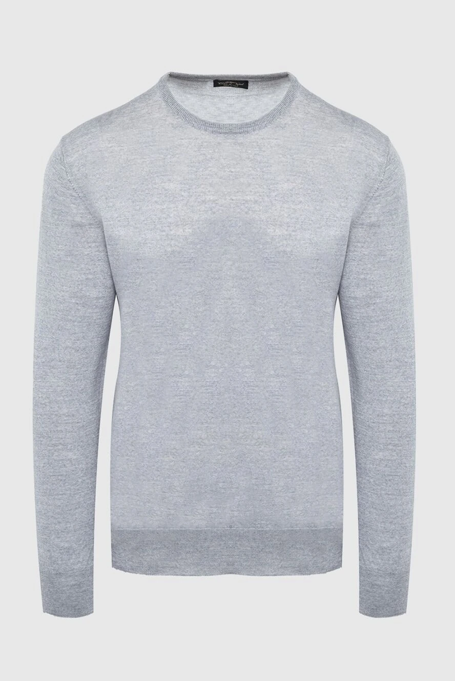 Cesare di Napoli man wool jumper gray for men купить с ценами и фото 164395 - photo 1