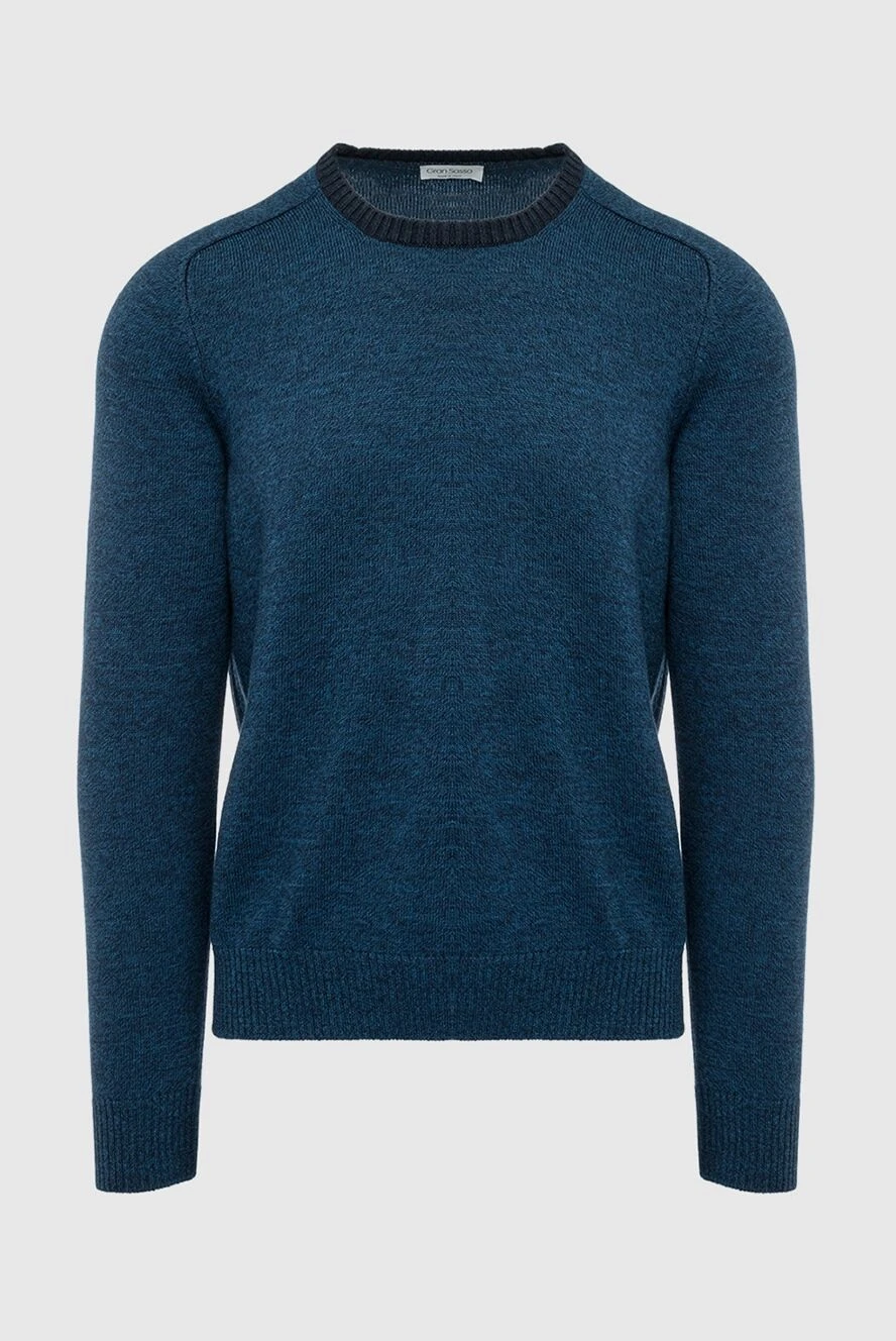 Gran Sasso man wool jumper blue for men купить с ценами и фото 164449 - photo 1