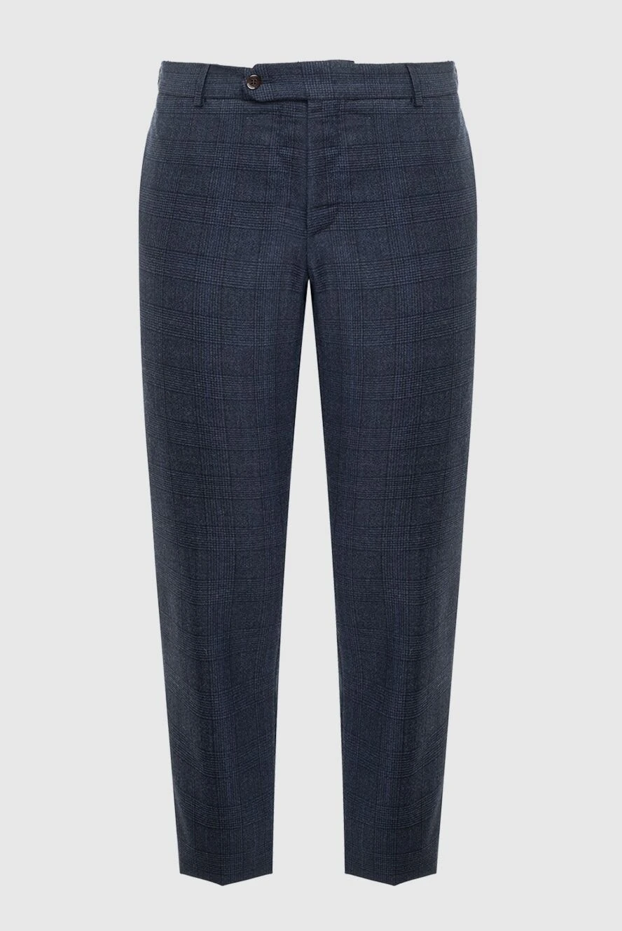 PT01 (Pantaloni Torino) man men's blue wool trousers купить с ценами и фото 164561 - photo 1