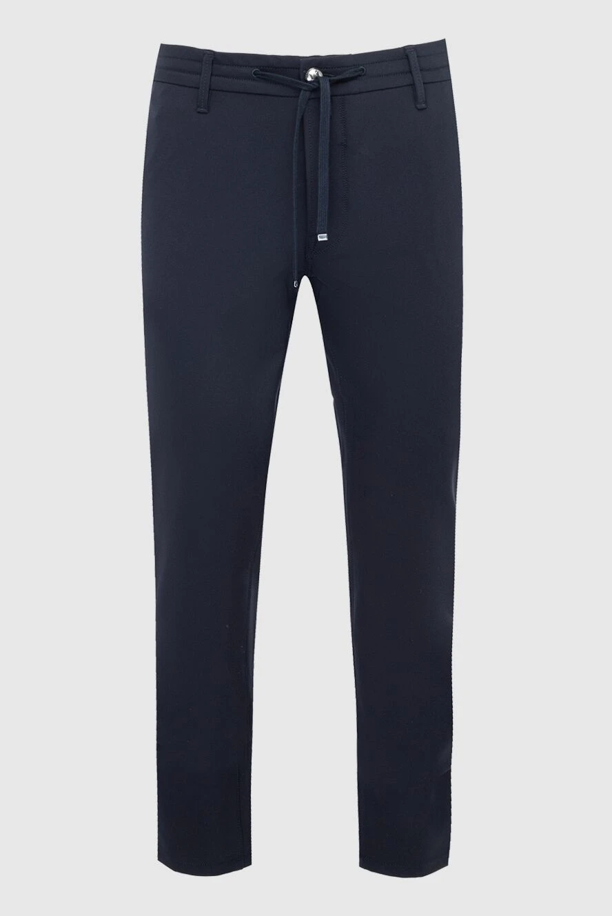 Jacob Cohen man men's blue cotton and elastane trousers купить с ценами и фото 164582 - photo 1