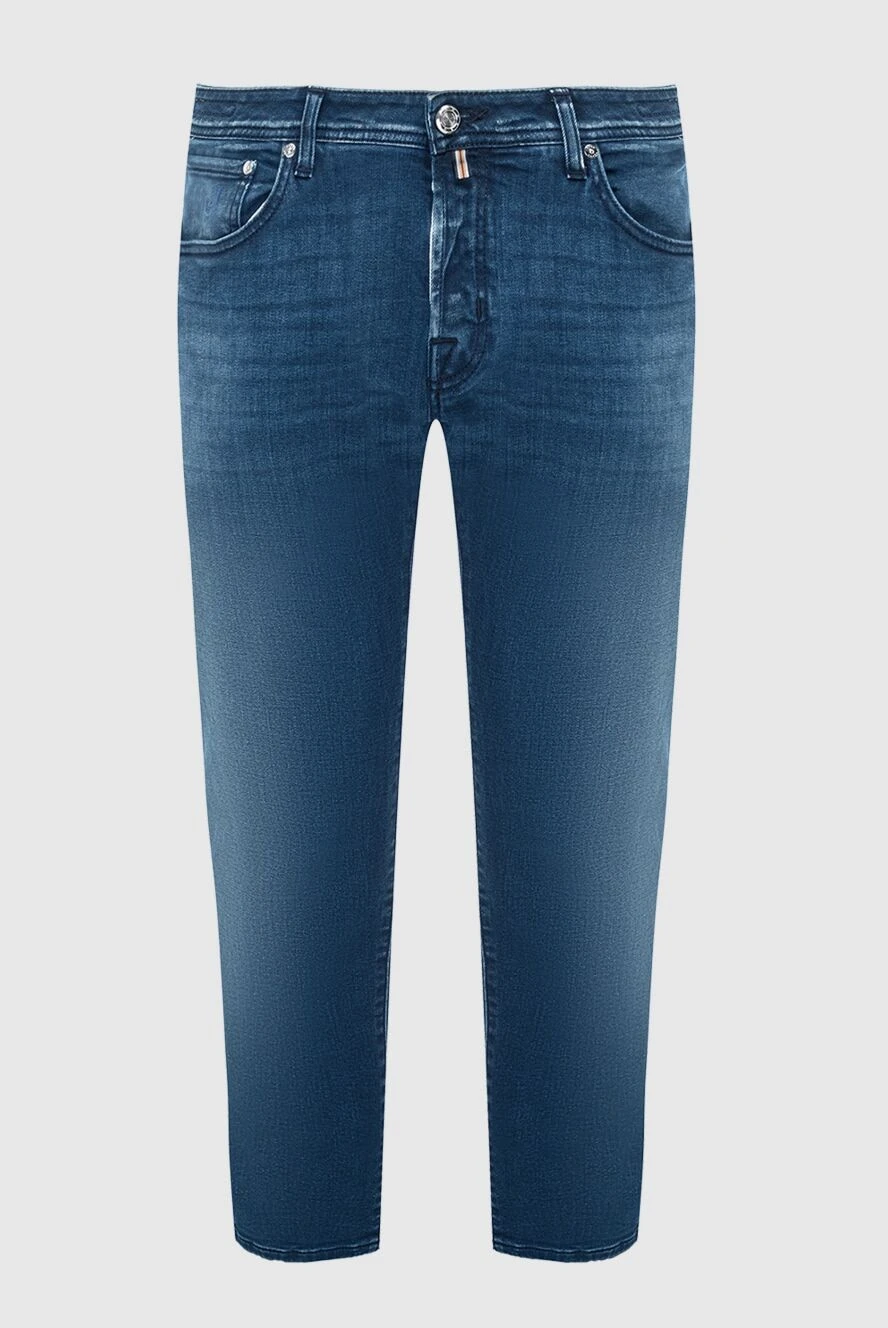 Jacob Cohen man blue cotton and elastane jeans for men купить с ценами и фото 164586 - photo 1