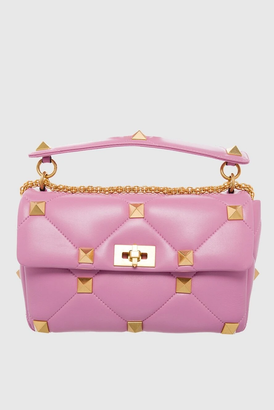 Valentino woman pink leather bag for women купить с ценами и фото 164618 - photo 1