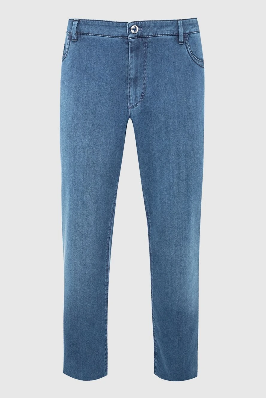 Zilli man blue cotton jeans for men купить с ценами и фото 164626 - photo 1