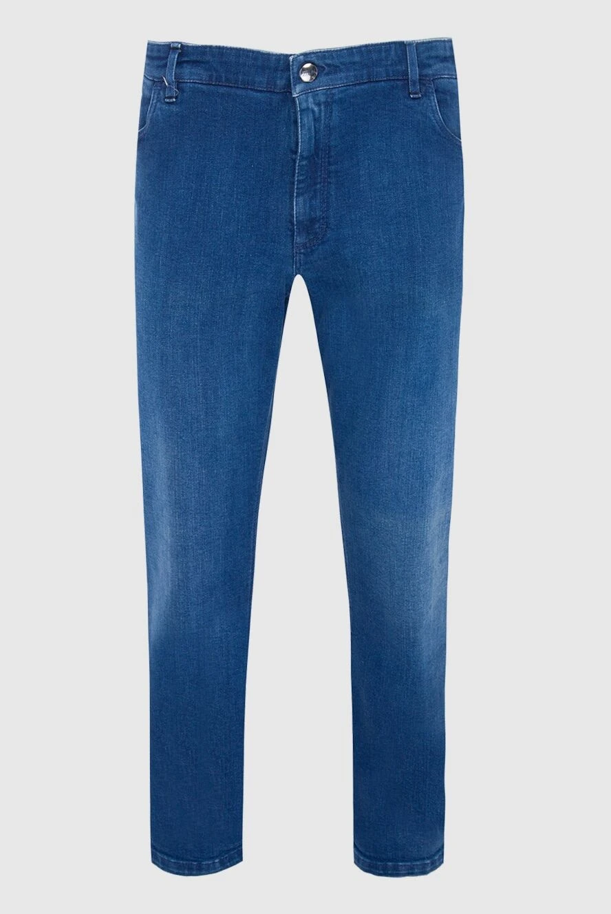 Zilli man blue cotton jeans for men купить с ценами и фото 164641 - photo 1