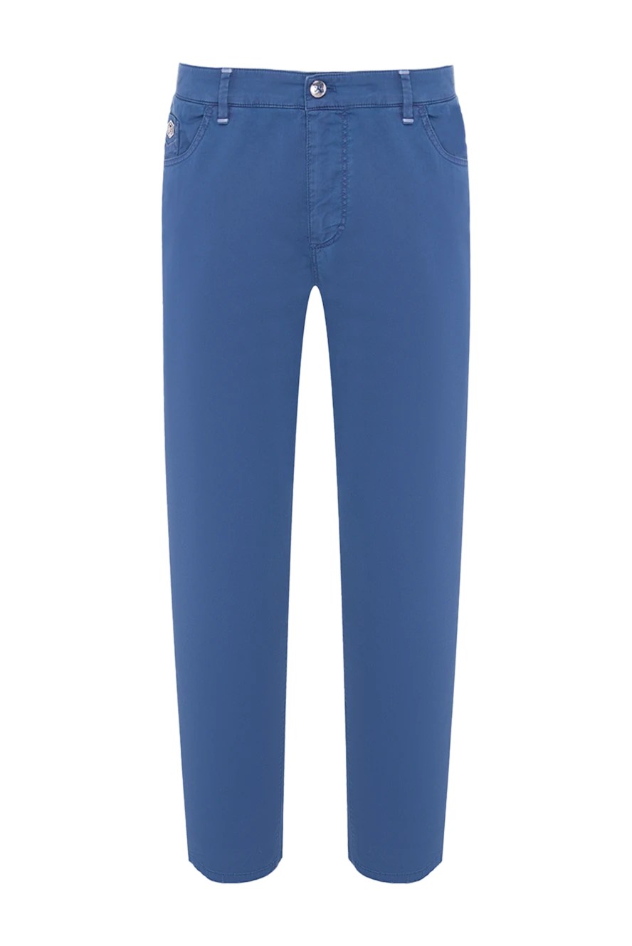 Zilli man blue cotton jeans for men купить с ценами и фото 164646 - photo 1