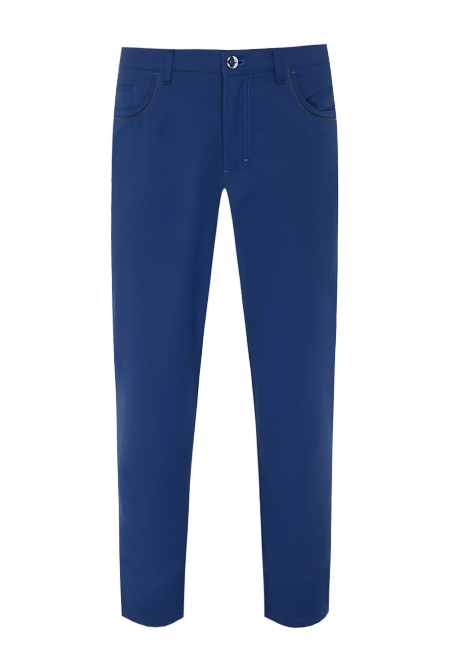 Zilli хлопковые брюки мужские комфортные насыщенного синего цвета
164649 - фото 1