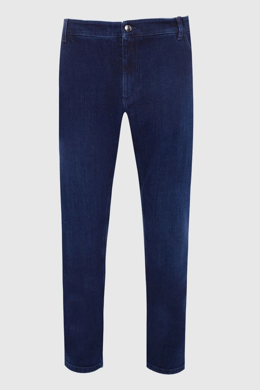 Zilli man blue cotton jeans for men купить с ценами и фото 164658 - photo 1